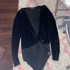 Zara Velvet bodysuit